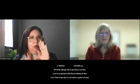 Lección 143 de UCDM con Alicia Lucero y Requelin Soto