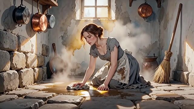 Cenicienta Bailarina (Acuarela)